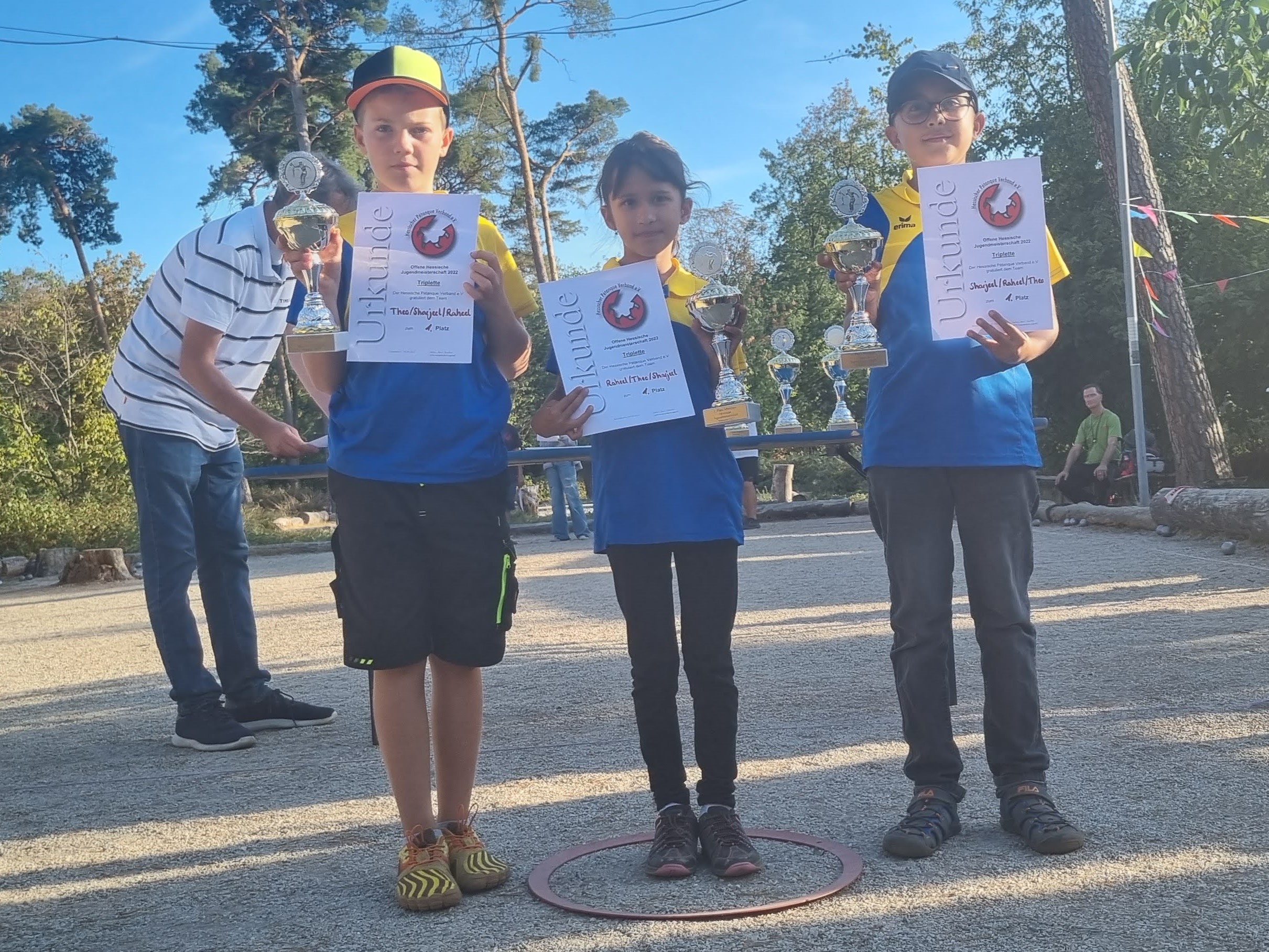 Die Gewinner der hessischen Jugendmeisterschaft Triplette