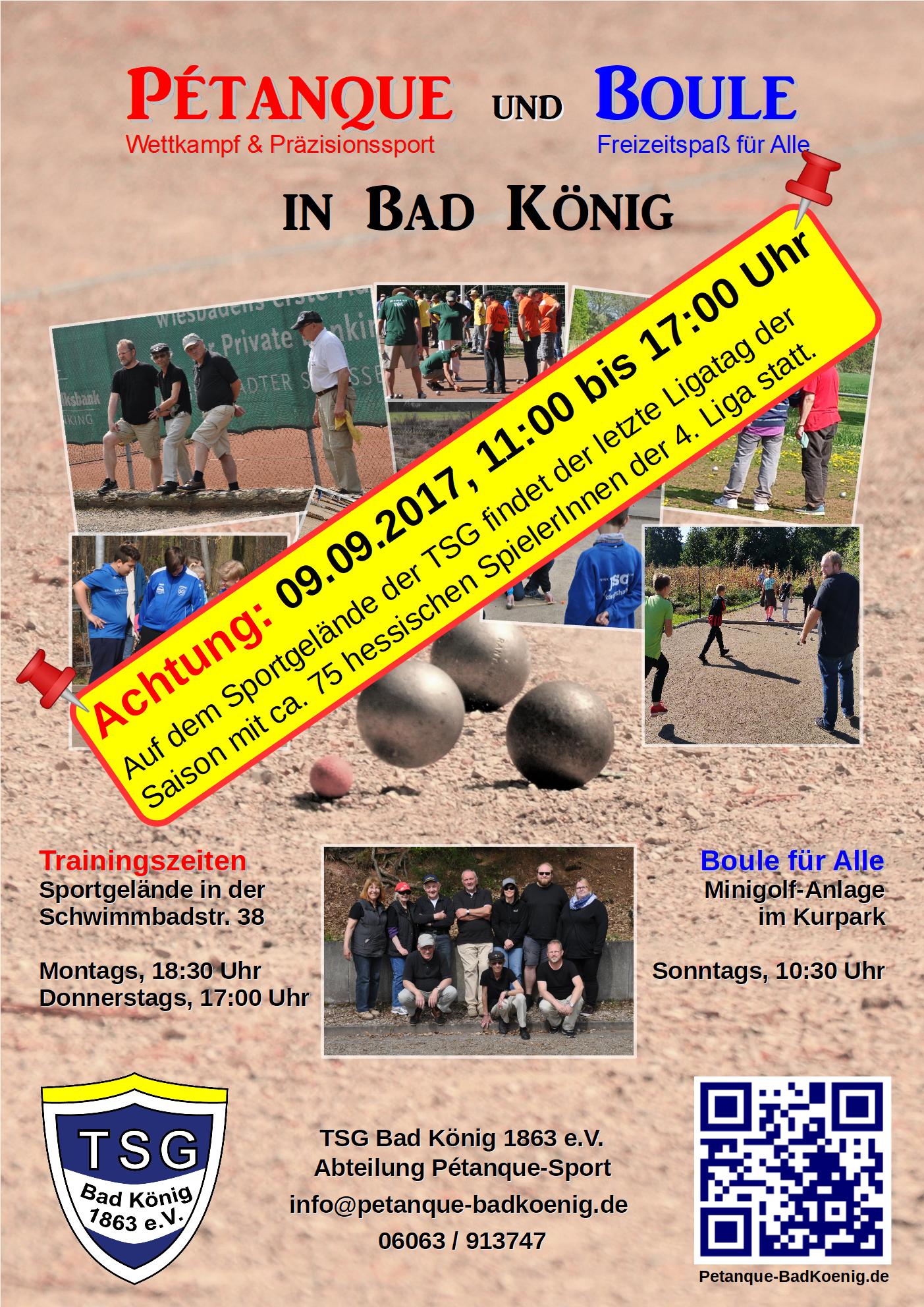 Plakat Pétanque-Sport Ligatag